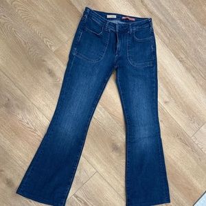 Pilcro the icon low rise flare jeans